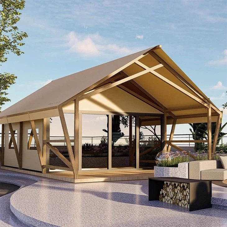 Sou entènèt jwèt Glamping Safari tant